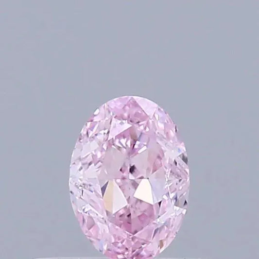 0.25ct Oval Natural Diamond (Colour Fancy Purplish Pink, Clarity VS2, GIA Certified)