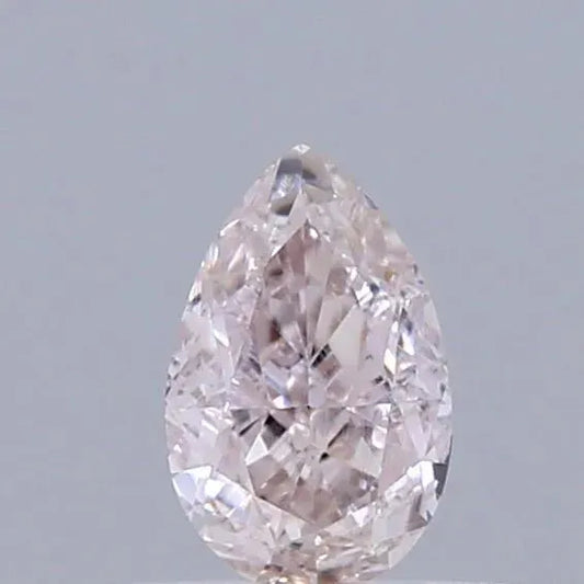 0.36ct Pear Natural Diamond (Colour Light Pink, Clarity VS2, GIA Certified)