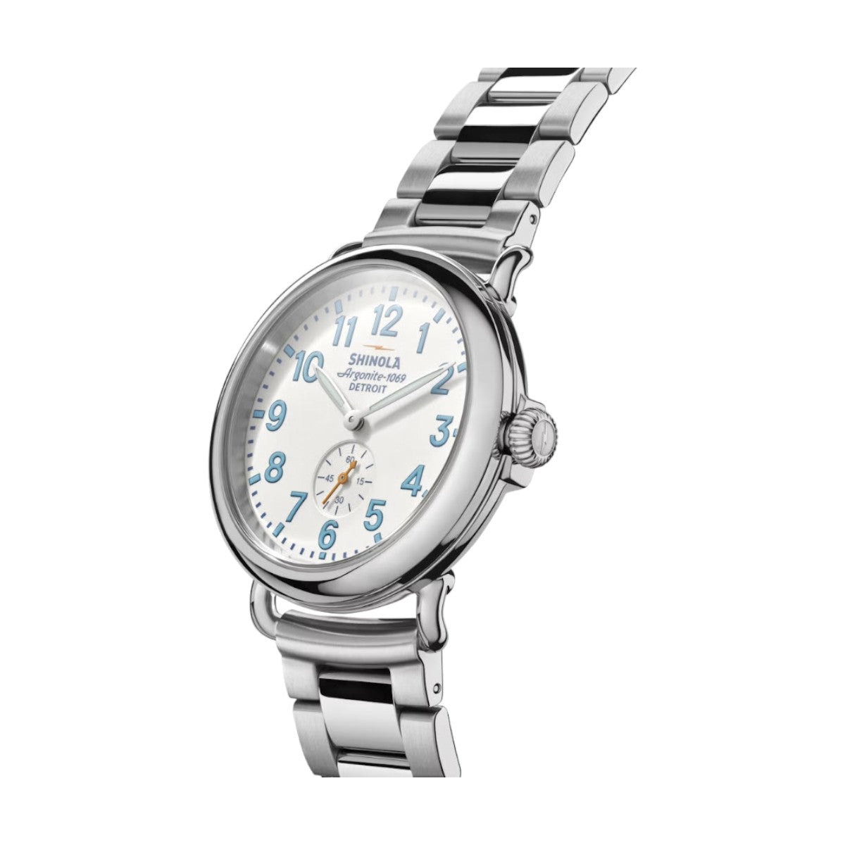 Shinola Runwell 41mm Men's Watch, White and Blue Dial S0120282831
