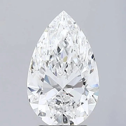 2.15ct Pear Lab Grown Diamond (Colour D, Clarity IF, IGI Certified)