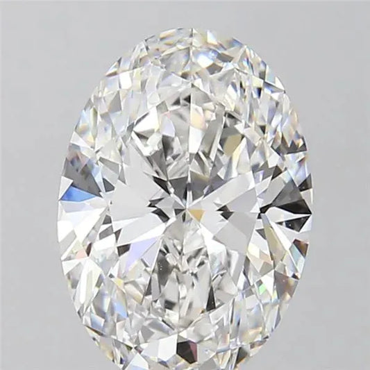 2.97ct Oval Lab Grown Diamond (Colour E, Clarity VVS2, IGI Certified)