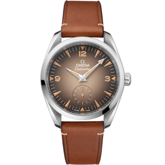 Omega Seamaster Railmaster 38 mm, steel on leather strap Self Winding Watch 235.12.38.20.13.001