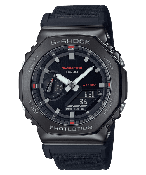 G-Shock GM2100CB-1A Metal Clad Black Casioak Red Accents – Safa G-Shock GM2100CB-1A Metal Clad Black Casioak Red Accents – Safa