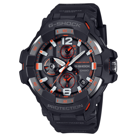 g-shock grb300 1a4 master of g air gravitymaster black orange