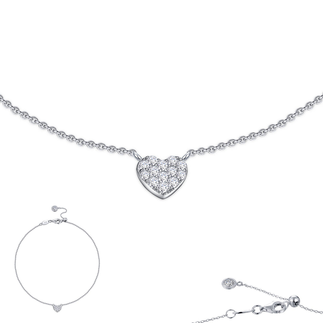 mini heart anklet