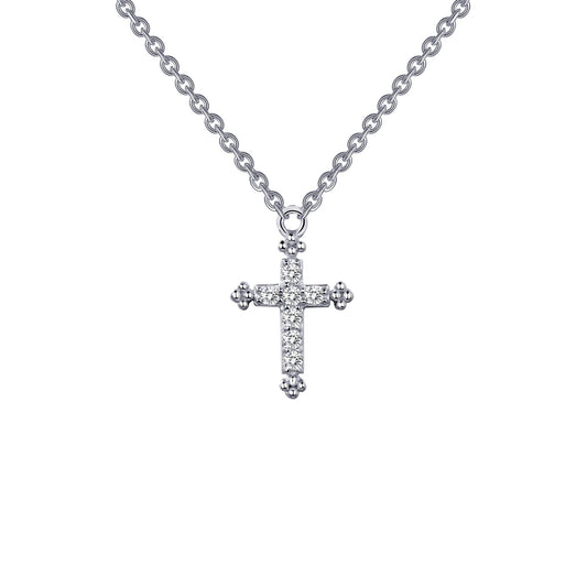 0 07 ctw cross necklace