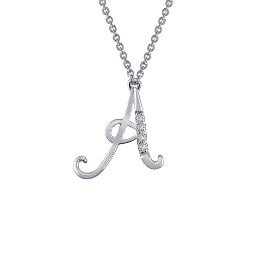 letter a pendant necklace 1