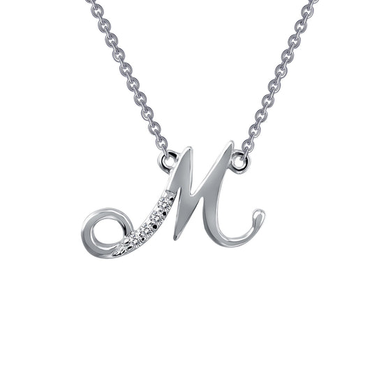 letter m pendant necklace 1