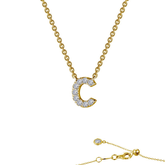 letter c pendant necklace 2