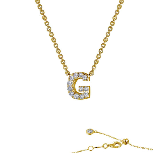 letter g pendant necklace 1