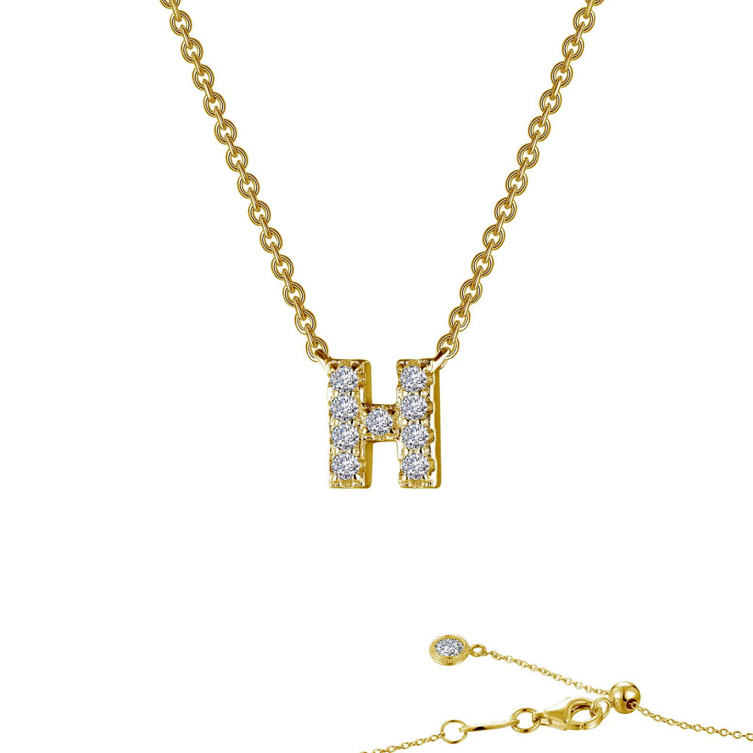 Letter H Pendant Necklace