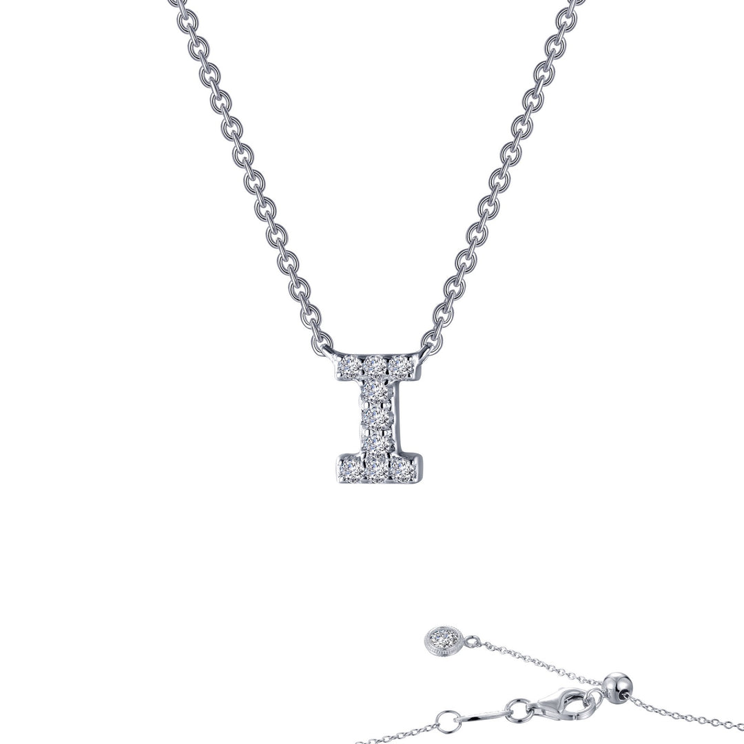 letter i pendant necklace
