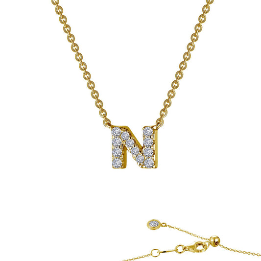letter n pendant necklace 2