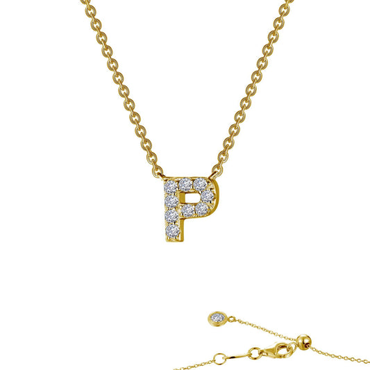 letter p pendant necklace 2