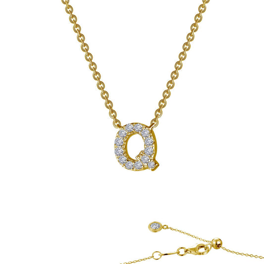 letter q pendant necklace 1