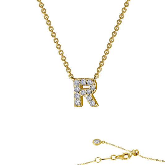 letter r pendant necklace 2