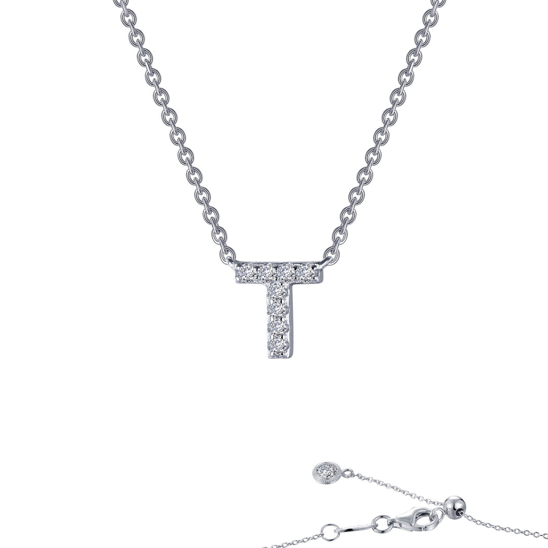 letter t pendant necklace