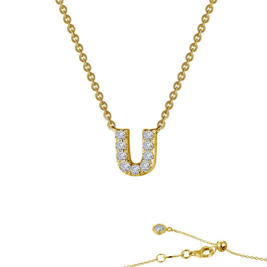 letter u pendant necklace 1