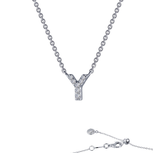 letter y pendant necklace