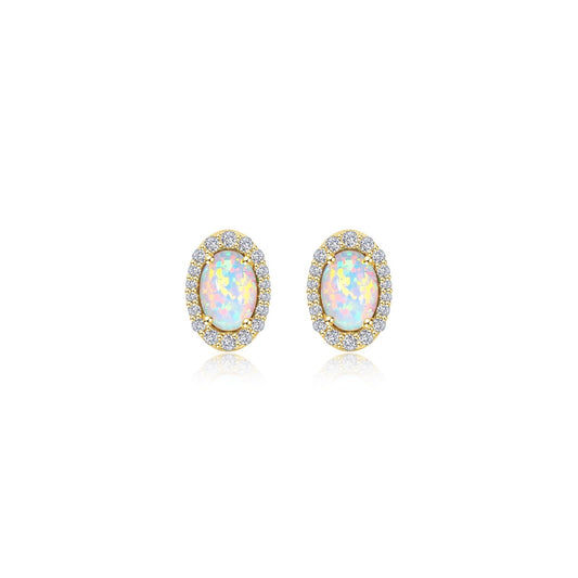 Lafonn Classic Oval Opal Opal Earring E0323OPG00