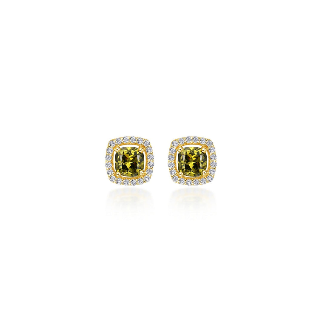 Lafonn Classic Cushion Olive Green Earring E0329OVG00