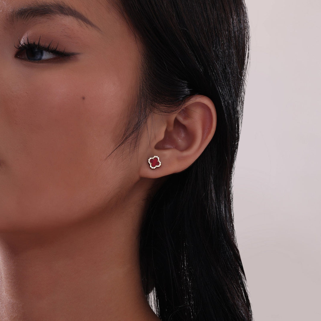 0.4 CTW Halo Stud Earrings E0609AGG00