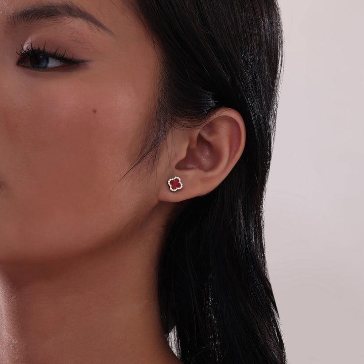 0.4 CTW Halo Stud Earrings E0609AGG00