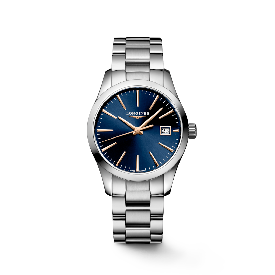 Conquest Classic Quartz Watch, Ø 34.00 Mm, Stainless Steel. – Safa