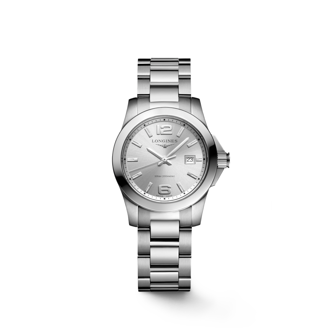 Conquest Quartz Watch, Ø 29.50 Mm, Stainless Steel. – Safa Jewelers