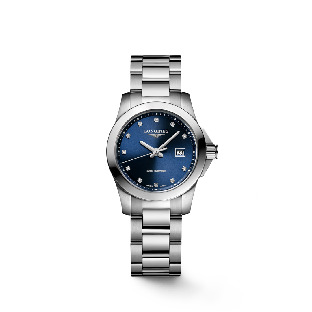 Conquest Quartz Watch, Ø 29.50 Mm, Stainless Steel. – Safa Jewelers