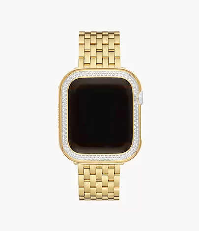 Series 40MM Diamond Case For Apple Watch in 18K Gold-Plated