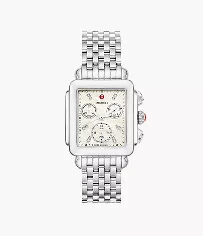 Deco Diamond Stainless Steel Watch