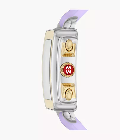 Deco Sport Gold-Tone Lavender Silicone Watch