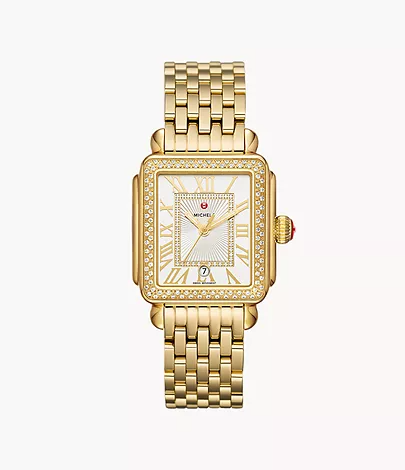 Deco Madison 18K Gold Diamond Watch