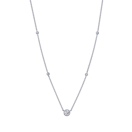 Lafonn Stackables Round Diamond Necklace N0039CLP18