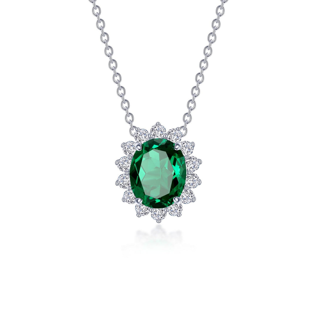 Lafonn Classic Emerald Necklace N0286CEP20
