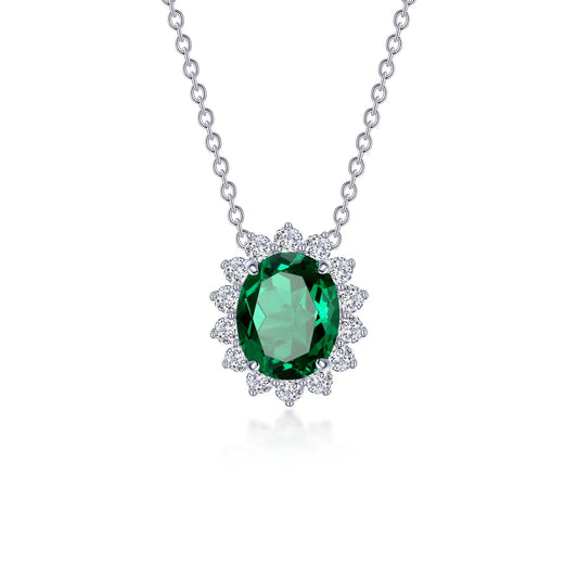 Lafonn Classic Emerald Necklace N0286CEP20
