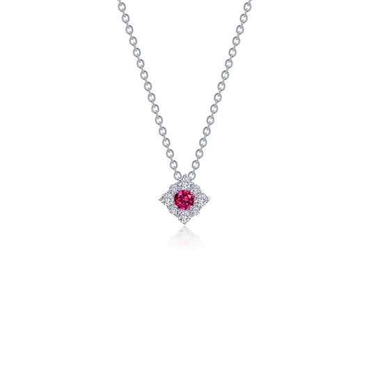 Lafonn Classic Ruby Necklace N0324CRP18