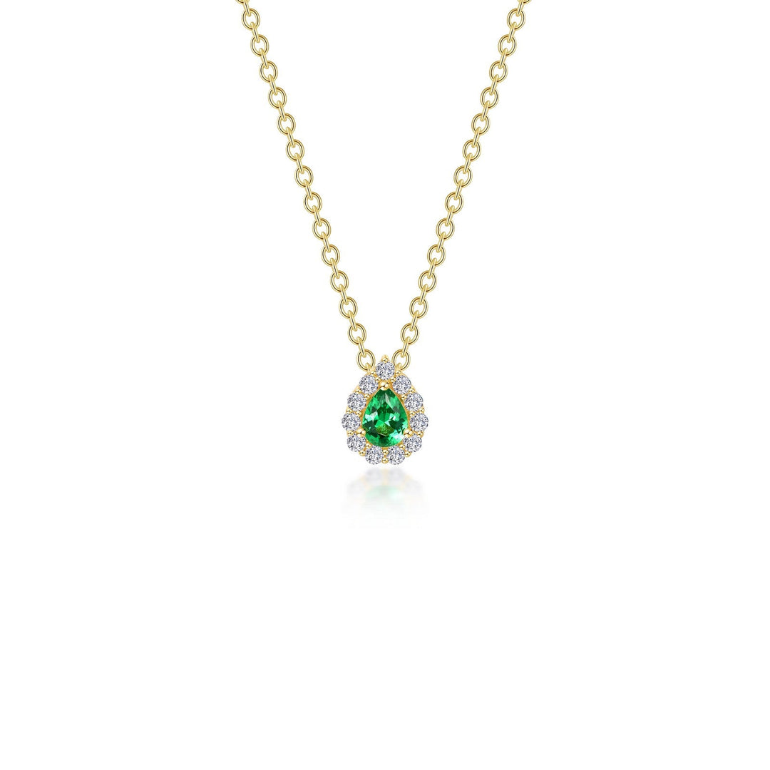Lafonn Classic Emerald Necklace N0325CEG18