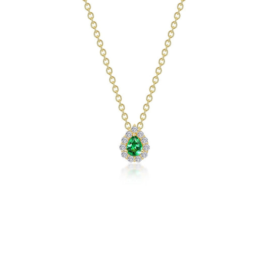 Lafonn Classic Emerald Necklace N0325CEG18