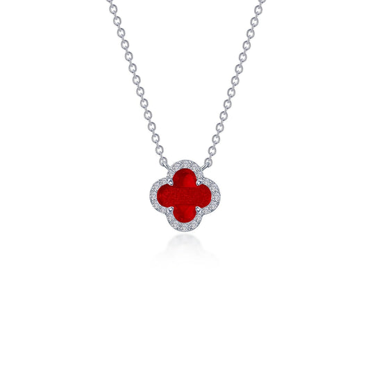 Lafonn Classic Red Agate Necklace N0334AGP20