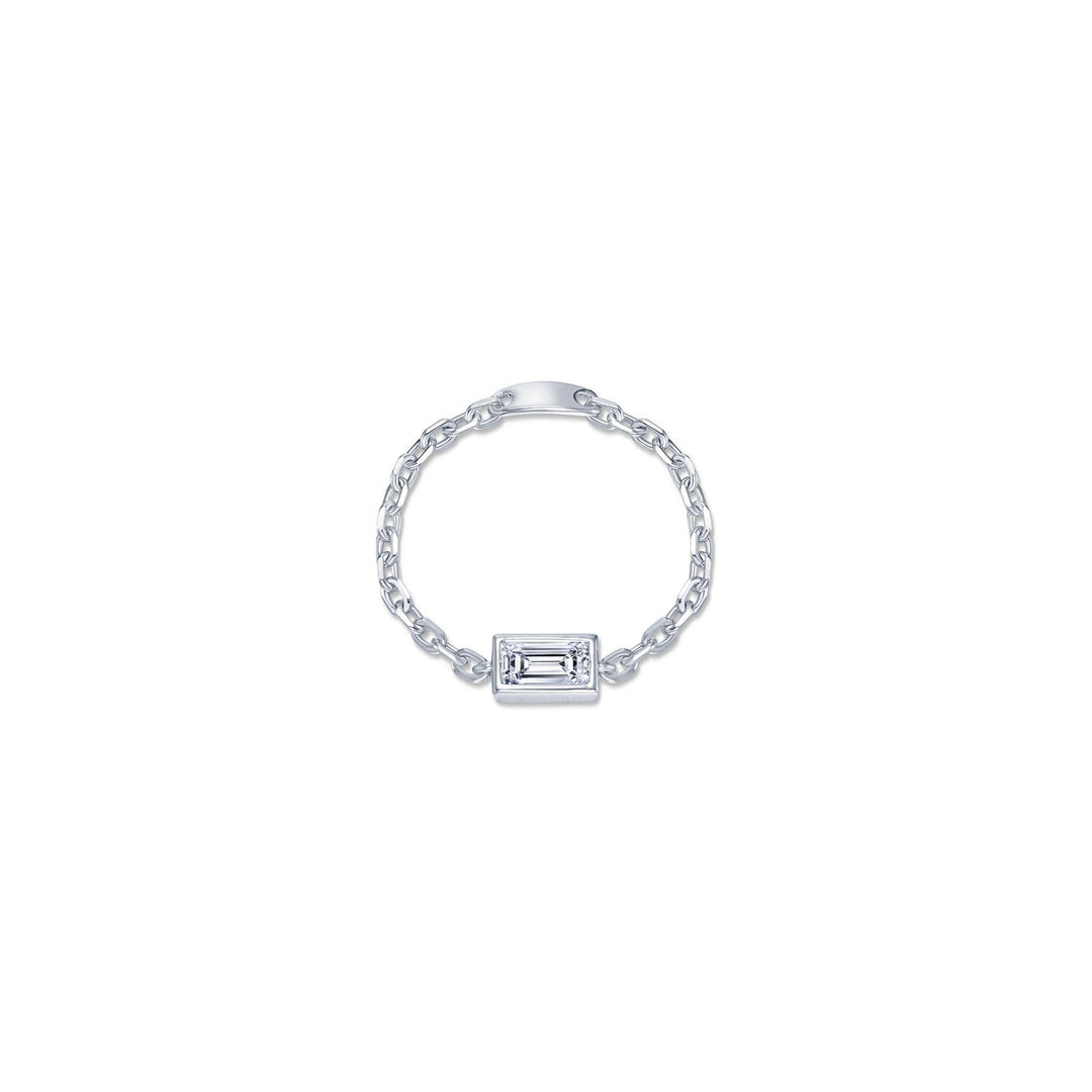 Lafonn Classic Emerald Diamond Ring R0543CLP