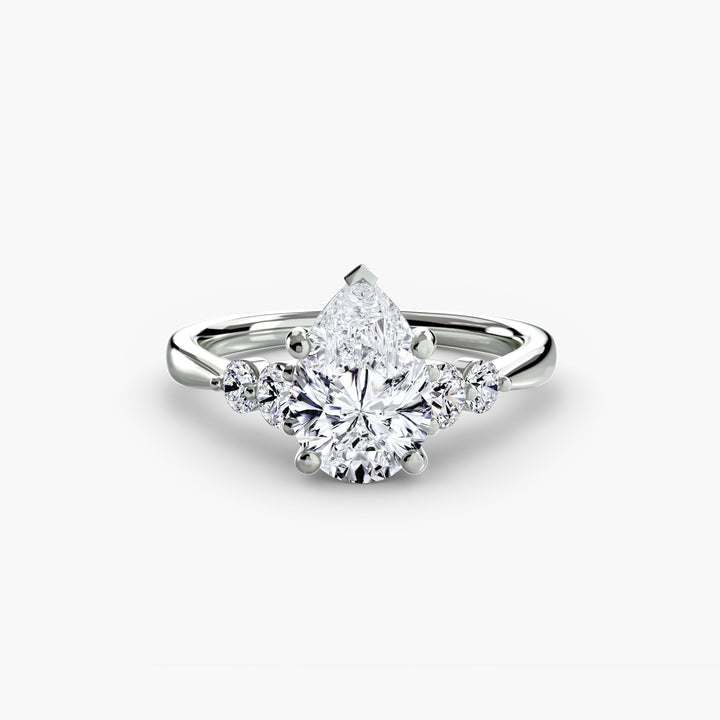 Solitaire with Shoulder Accents 2