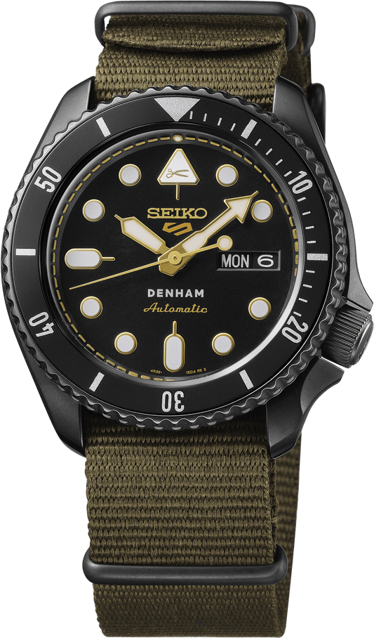 Seiko 5 Sports DENHAM Limited Edition Watch SBSA283