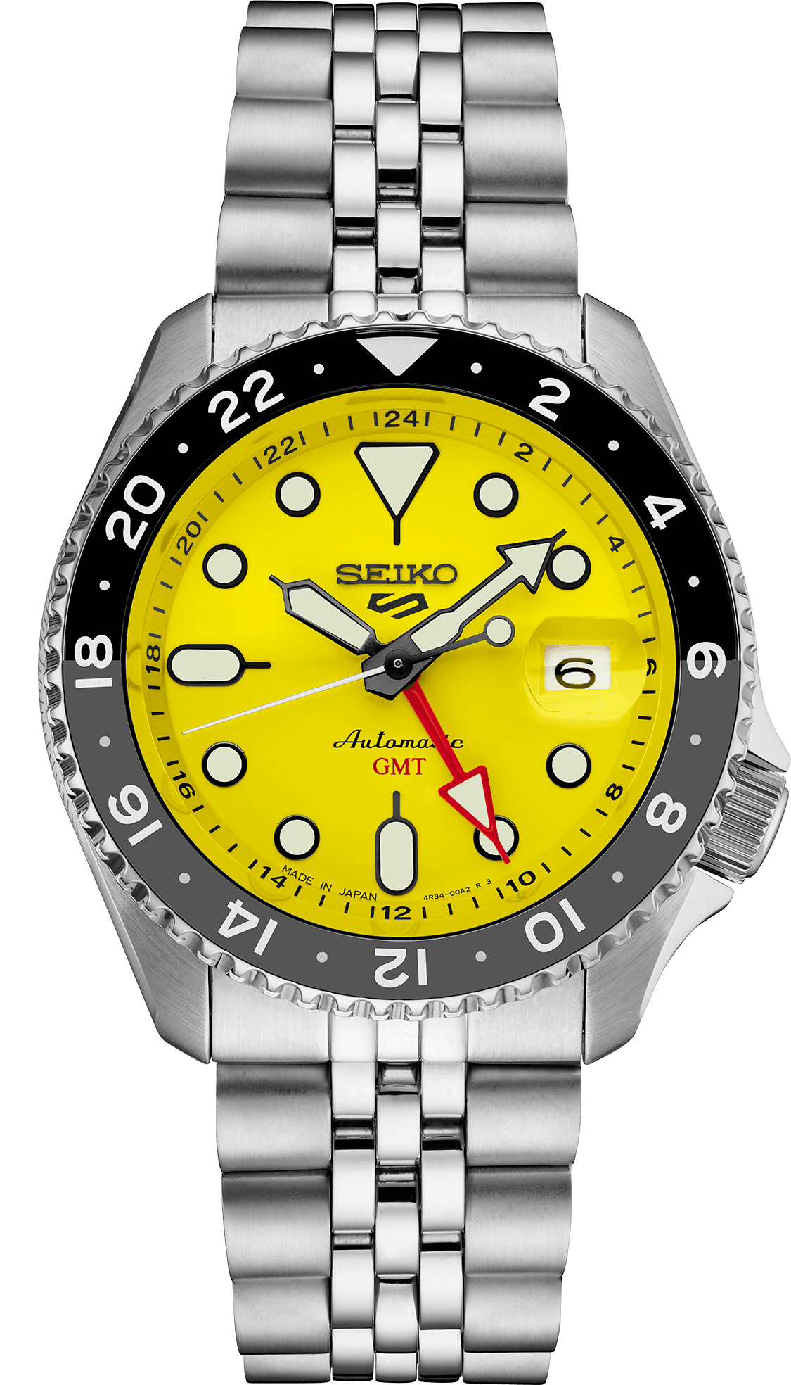 SEIKO　セイコー　掛け時計　イエロー　デッドストック Seiko 5 Sports SSK017 – Safa Jewelers