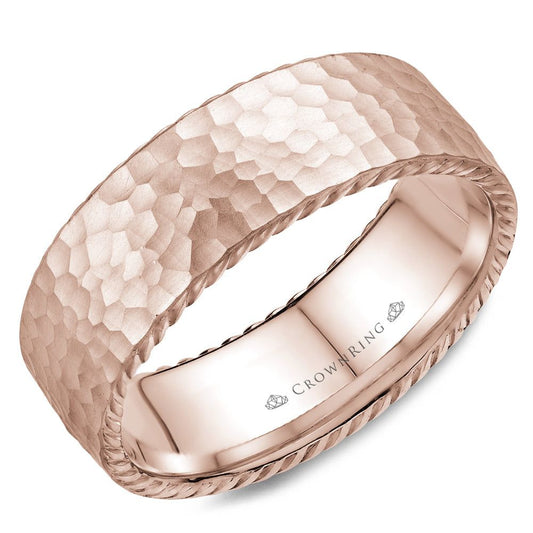 Crown Ring Wedding Band WB-004R8R