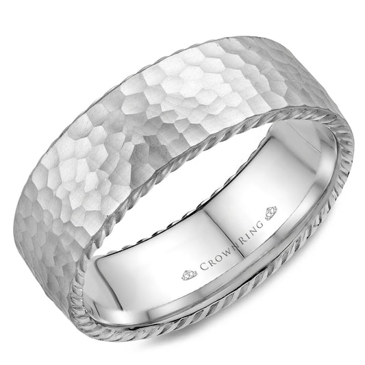 Crown Ring Wedding Band WB-004R8W