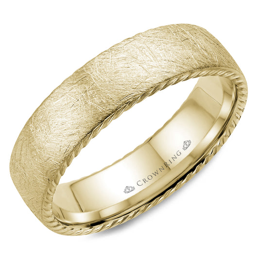 Crown Ring Wedding Band WB-006R6Y
