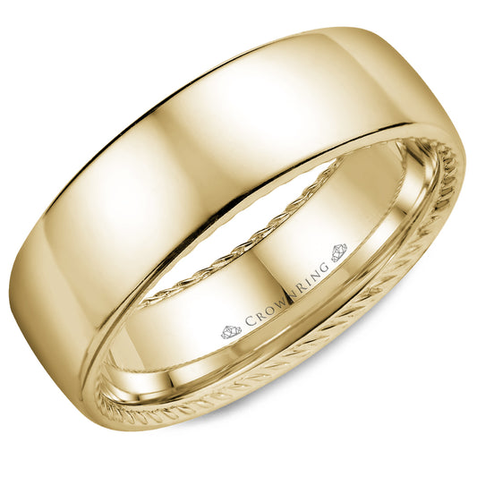 Crown Ring Wedding Band WB-012R7Y