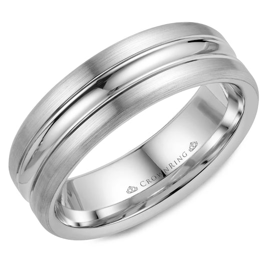 Crown Ring Wedding Band WB-023C7W